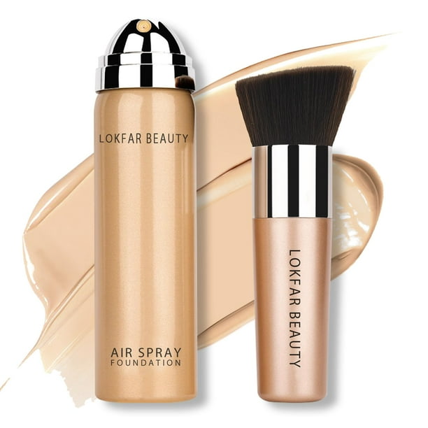 Base de maquillaje en aerosol AirBrush LOKFAR Silky Mist #02 Nude, 70 ml