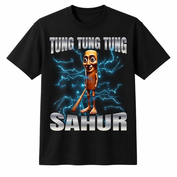 Unisex Sahur Graphic T-Shirt, Classic Fit Cotton Tee, Meme Style Print