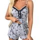 thumbnail image 1 of Gibobby Pijamas mujer invierno Conjunto de ropa para el con tirantes de leche triturada de seda helada para mujer, conjunto de pijama con estampado de amor(Gris,G), 1 of 5