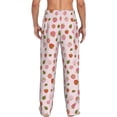 thumbnail image 3 of Uemuo Hand Drawn Strawberry Pattern Men's Wide Leg Palazzo Lounge Pants with Pockets Light Weight Loose Comfy Casual Pajama Pants-Medium, 3 of 9