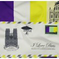 thumbnail image 5 of oneOone Cotton Poplin Twill Dark Purple Fabric Paris Postcard Sewing Material Print Fabric By The Yard 56 Inch Wide, 5 of 6