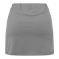 thumbnail image 5 of BiZtdJrK Women Yoga Skorts Drawstring High Waist Athletic Skort Lightweight Stretch Running Skirts with Shorts Gray XXXL, 5 of 7