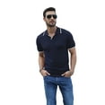 thumbnail image 3 of Iceglad Men's Knit Polo Shirts Cotton Short Sleeve Casual Collared Vintage Shirts Classic Fit Soft Shirts, 3 of 13