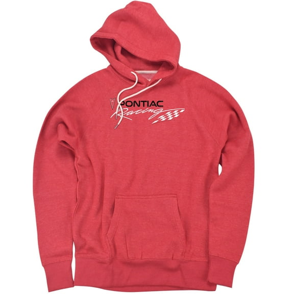 Pontiac Red Pontiac Racing Unisex Adult Slim Fit Pull-Over Heather Hoodie, Red, Small