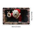 thumbnail image 3 of AURIGATE Christmas Doormat, 23.6x15.7 in Polyester Christmas Entryway Mat with Santa Design for Indoor Outdoor Home Decor, 3 of 6