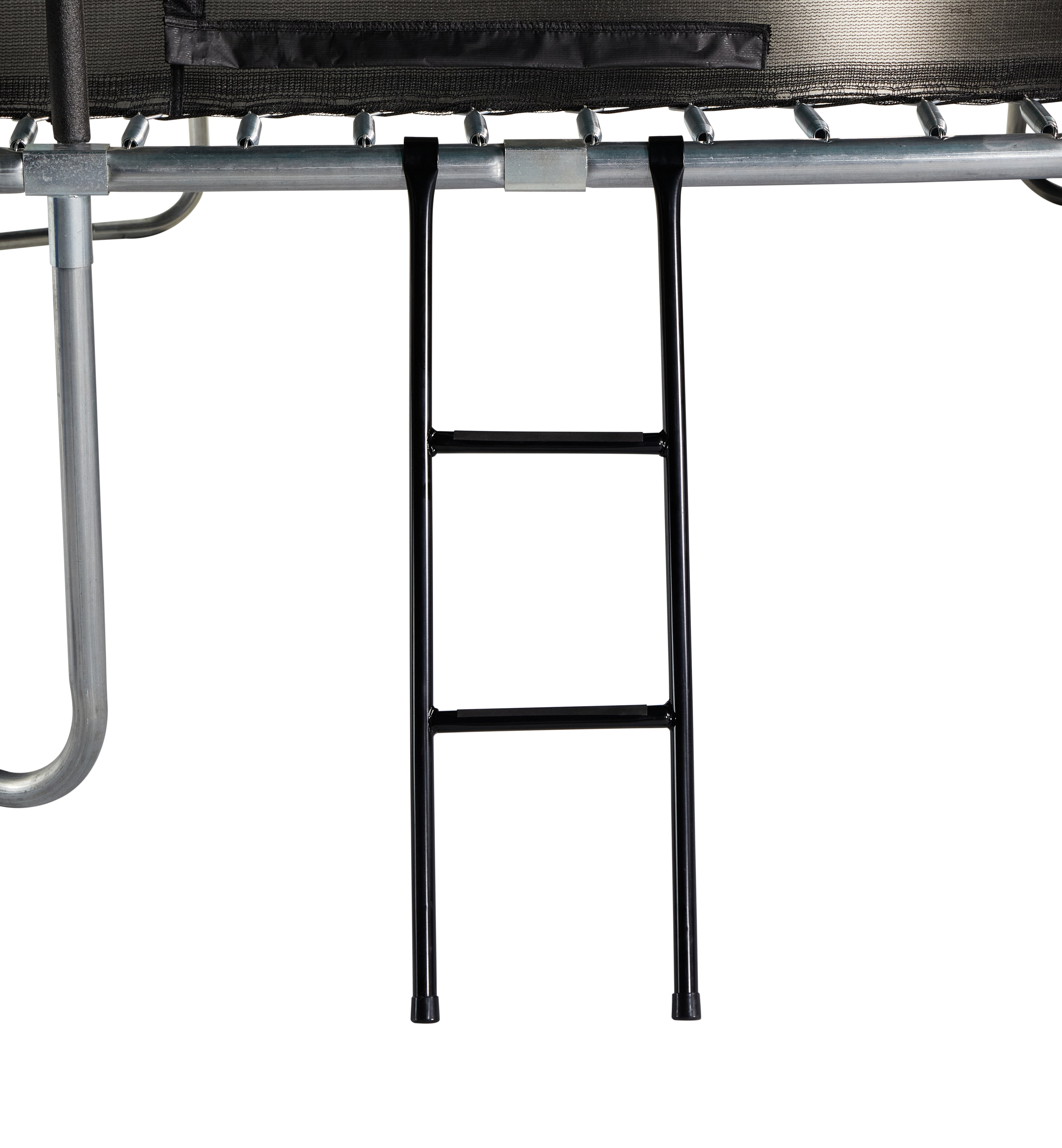 JumpKing 10'x15' Rectangle Trampoline with 2 Powder Coated Basketball Hoops & Breakaway Rim and Ladder- Large Recreational Trampoline for Kids and Adults with Enclosure Net