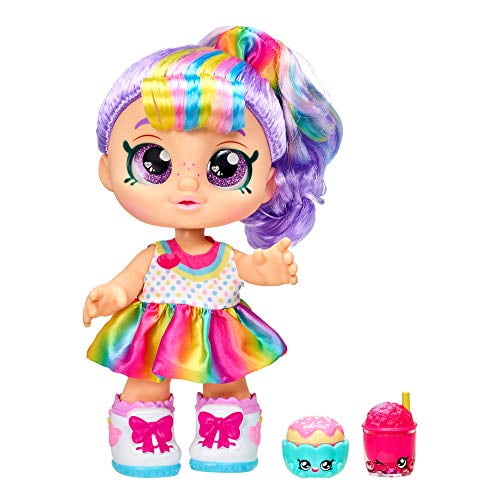 Kindi Kids Snack Time Friends - Pre-School Play Doll, Rainbow Kate - for Ages 3+ | Changeable Clothes and Removable Shoes - Fun Snack-Time Play, for Imaginative Kids