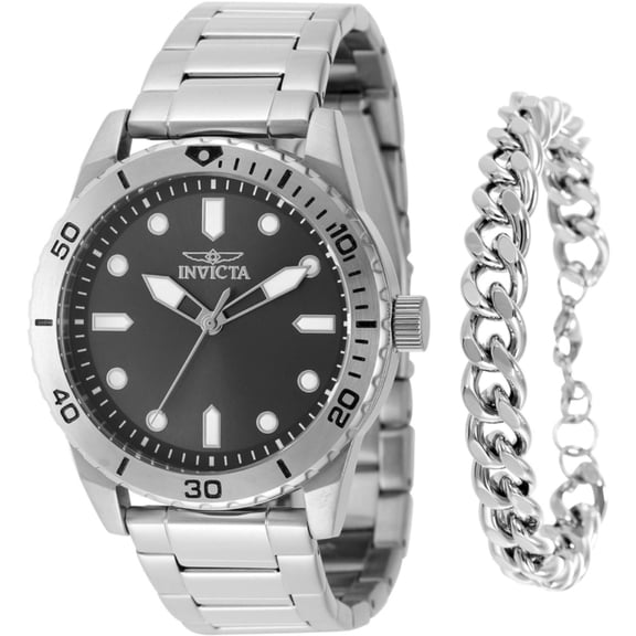 Invicta 48308 Men's Specialty Grey Dial Silver Tone Bracelet Watch