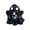 A001- Black, variant on Halloween Decoration, Halloween Ghost Decorations, Squeeze Stress Toys, Relaxation Squeeze Toys, 3X2.5 in White Ghost Shape Squeeze Sensory Toys for Spooky Season