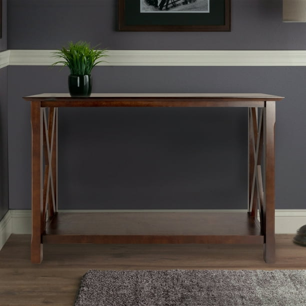 Winsome Wood Xola Console Table with 2 Drawers in Cappuccino Finish