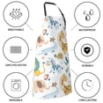 thumbnail image 5 of Pofeuu Scandinavian Africa Print Waterproof Apron with Pockets Adjustable Cooking Aprons Kitchen Bib for Baking Household Cleaning, 5 of 8