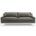 thumbnail image 5 of Modway Harness 83.5" Stainless Steel Base Leather Sofa in Gray, 5 of 8