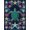 Navy Teal Coral, Pattern 2, variant on ODIKA Door Underwater Ocean Swimming Seashell Nautical Round Jellyfish Pet Friendly & Kids Safe Play for Playroom, Bedroom, Reading Nook