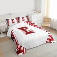 thumbnail image 3 of Manfei Letter Monogrammed E Boy 2pcs Bedding Comforter Set,Sport Baseball Twin Comforter Sets,Ball Gamer Breathable Bedding Set,Lightweight Room Decor,Reversible, 3 of 8