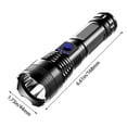 thumbnail image 4 of Flashlight Rechargeable LED - Torche Zoomable Haute Puissance avec 4 Modes - Étanche IPX6 pour Extérieur, 4 of 6