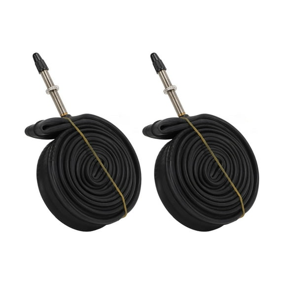 700x23c Inner Tube, 2 Pack Anti Aging Shock Absorption Butyl Rubber Inner Tube For Road For Mountain 700X23C With 48mm Valve