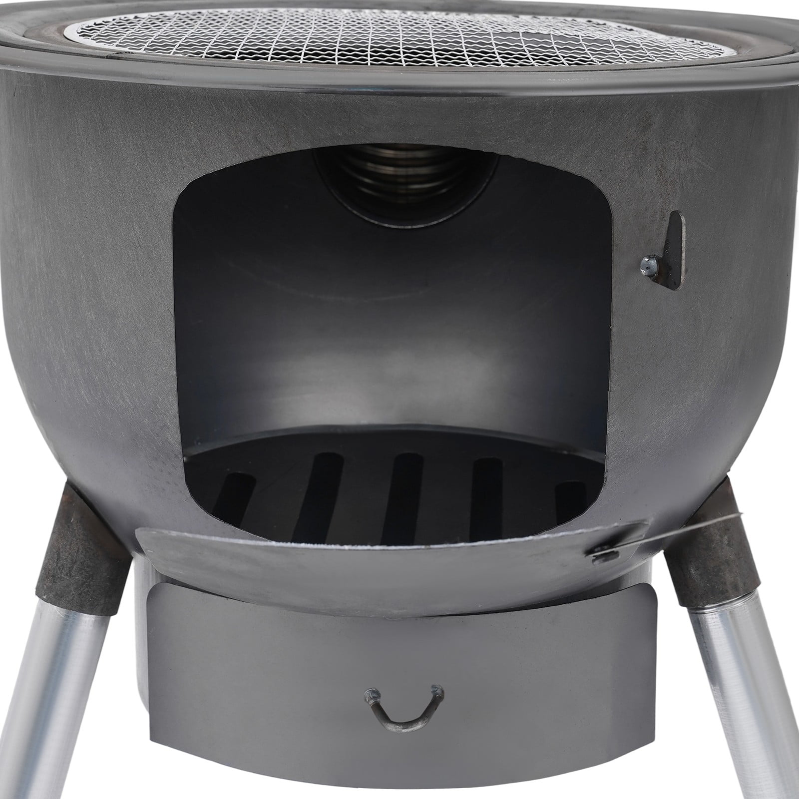 ToppiJoy Outdoor Wood Burning Stove, Wood Burning Stove Hold up 330.69lbs for Outdoor Cooking, Firewood Stove 19.68in Height(Carbon Black)