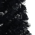 thumbnail image 5 of vidaXL Artificial Half Christmas Tree with Stand Black 150 cm PVC, 5 of 5