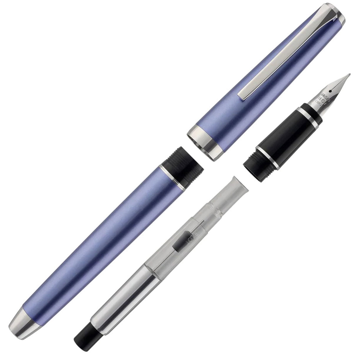 Pilot Metal Falcon Sapphire Fountain Pen - Medium