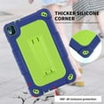 thumbnail image 3 of FIEWESEY Kids Case for Nokia T10 8 Inch Tablet,Shockproof Kids Friendly Rugged Cover with Shoulder Strap & Kickstand Hybird Case for Nokia T10 8 Inch Tablet 2022 Released Tablet (Navy/Green), 3 of 6