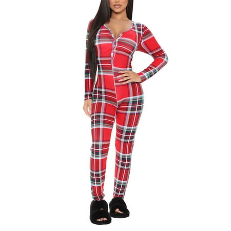 

Sunisery Women s V Neck Long Sleeve Jumpsuit Bodycon One Piece Pajamas Bodysuit Romper Sleepwear