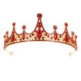 thumbnail image 1 of 1 Pce Style Rétro Diadème de Mariée Femme Couronne Charmante Coiffe Décor, 1 of 8