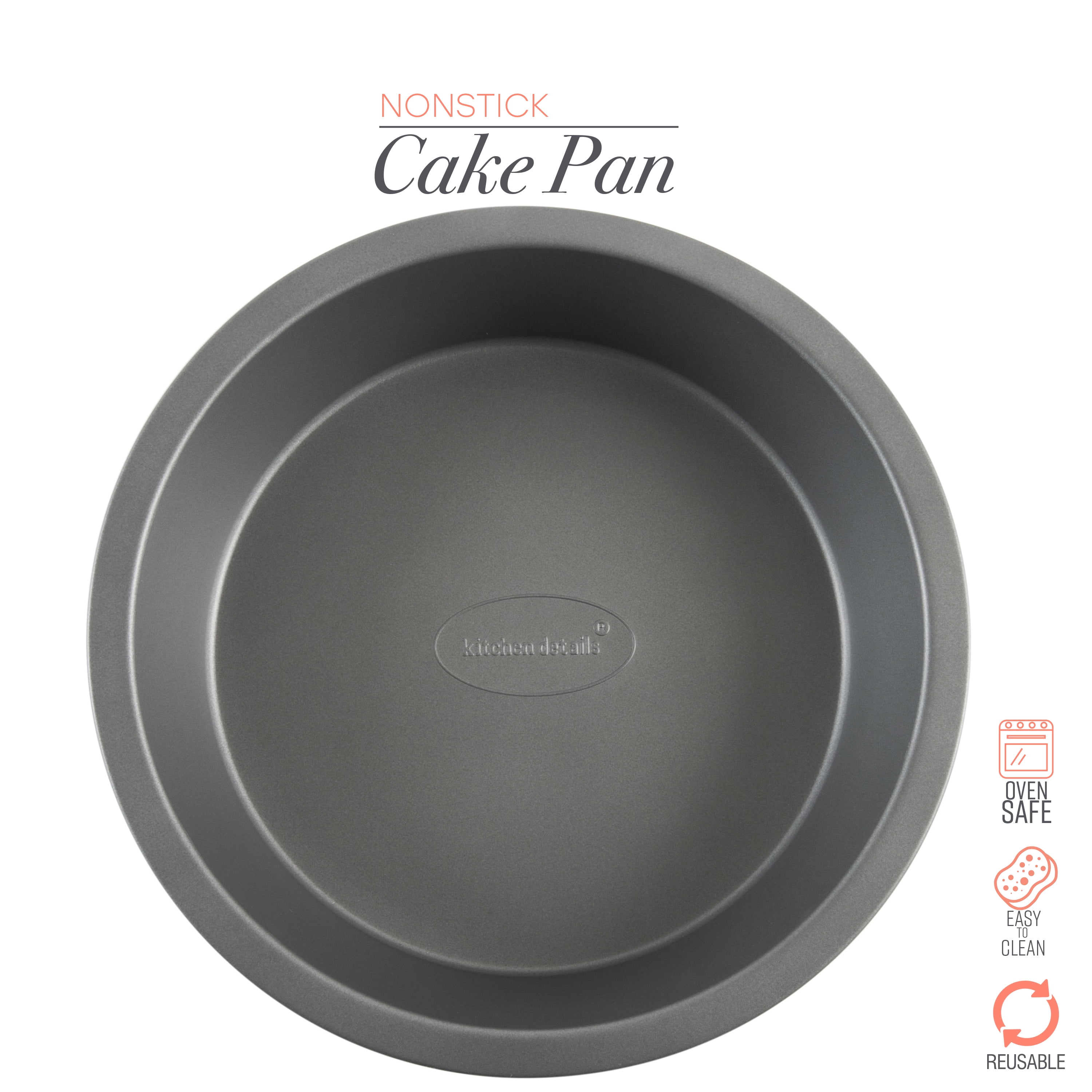 Kitchen Details 9.5 inch Round Carbon Steel Cake Pan