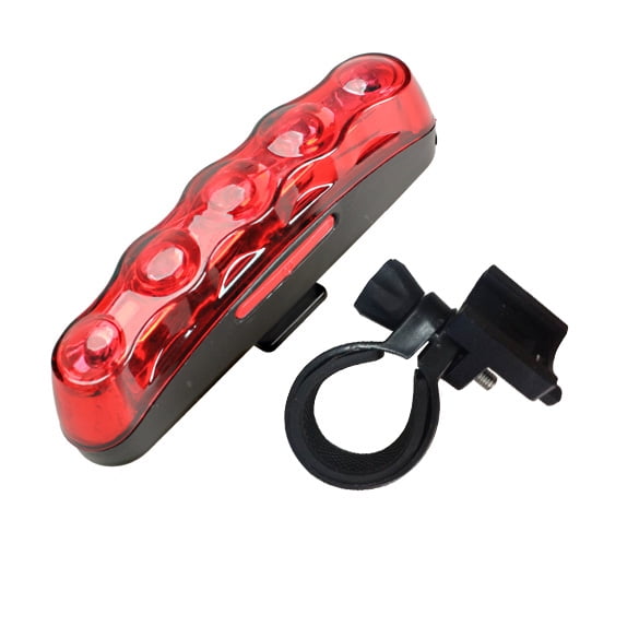 Bicicleta 5 LEDs Luz trasera Cola trasera Lámpara de tira Impermeable Antichoque Ehuebsd Accesorios para bicicletas