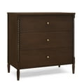 thumbnail image 5 of Delta Children Lily 3 Drawer Dresser with Interlocking Drawers, Walnut Espresso, 5 of 15