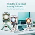 thumbnail image 6 of Searchlight Desktop Fan 5000mAh Rechargeable, 11 Lighting Modes USB Portable Desk Fan with Stepless Speed Control & Adjustable Angle, Quiet Personal Cooling Fan for Office Home Study, 6 of 7
