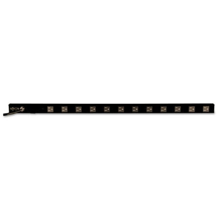 Tripp Lite 12 Outlet Power Strip, 6 ft Cord, 120V, 15A, 36 Inch Vertical Housing, Metal (PS361206)
