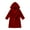 Red, variant on Boys Girls Robe, Kids Soft Plush Hooded Fleece Bathrobe 6 Months-9 Years
