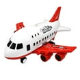 thumbnail image 2 of Aircraft Passenger Plane Carrier Kids Air Freighter Toy with 6 Vehicles for Kids Fire Fighting Trucks, 2 of 7