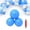 3blue, variant on Reusable Inflatable Balloon Garland Arch Kit, PVC Linked Balloon Cluster with Elastic Bands for Birthday Wedding Party Backdrop Decoration