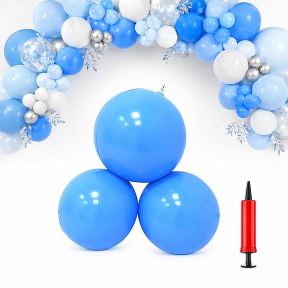 Reusable Inflatable Balloon Garland Arch Kit, PVC Linked Balloon Cluster with Elastic Bands for Birthday Wedding Party Backdrop Decoration