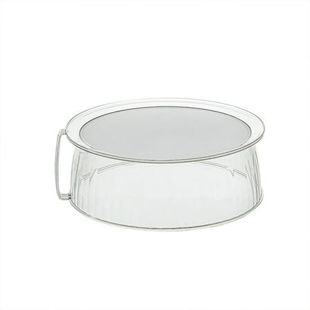 WITYUKE Microwave Splatter Cover with Adjustable Steam Vents, 11.6 Inch Clear Plastic Food Cover, Dishwasher Safe Microwave Lid, for Keeping Microwave Oven Clean, Food Splash Guard