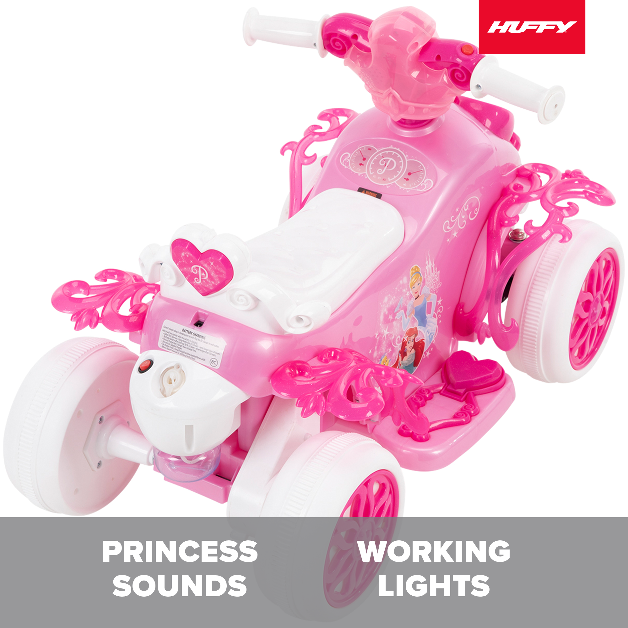 Disney Princess Electric Ride-on Quad, for Children ages 18 months+,  by Huffy - image 5 of 16