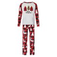 thumbnail image 2 of Odeerbi Christmas Pajamas for Family Plaid Holiday Long Sleeve Family Christmas Pajamas Matching Sets Dad Fashion Plaid Print Blouse Tops Pants Sleepwear Xmas Family Matching PJs Set Red, 2 of 4