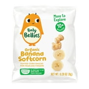 Little Bellies Organic Banana Softcorn Snack, Baby and Toddler Snacks, Age 10+ Months, 0.28 oz Bag