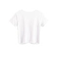 thumbnail image 2 of Summer Twist Front Women's Crop Top Round Neck Short Sleeve Casual Tee, 2 of 4