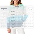 thumbnail image 3 of Spazoro Girls Full Zip Hoodie with Pockets, Stretchy Long Sleeve Hooded Tie Dye Lightweight Casual Sweatshirt Jacket Blue Size 7-8, 3 of 6
