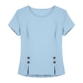 thumbnail image 6 of ByworldtasicNo Boundaries Casual Blouses for Women Short Sleeve Cute Tops Dressy Cute Trendy 2026 Basic T Shirt, 6 of 6