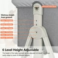 thumbnail image 3 of Yadala Baby Bassinet, 3 in 1 Bedside Sleeper with Storage Basket, Easy to Fold Bedside Crib, 0-24 Month, Gray, 3 of 7