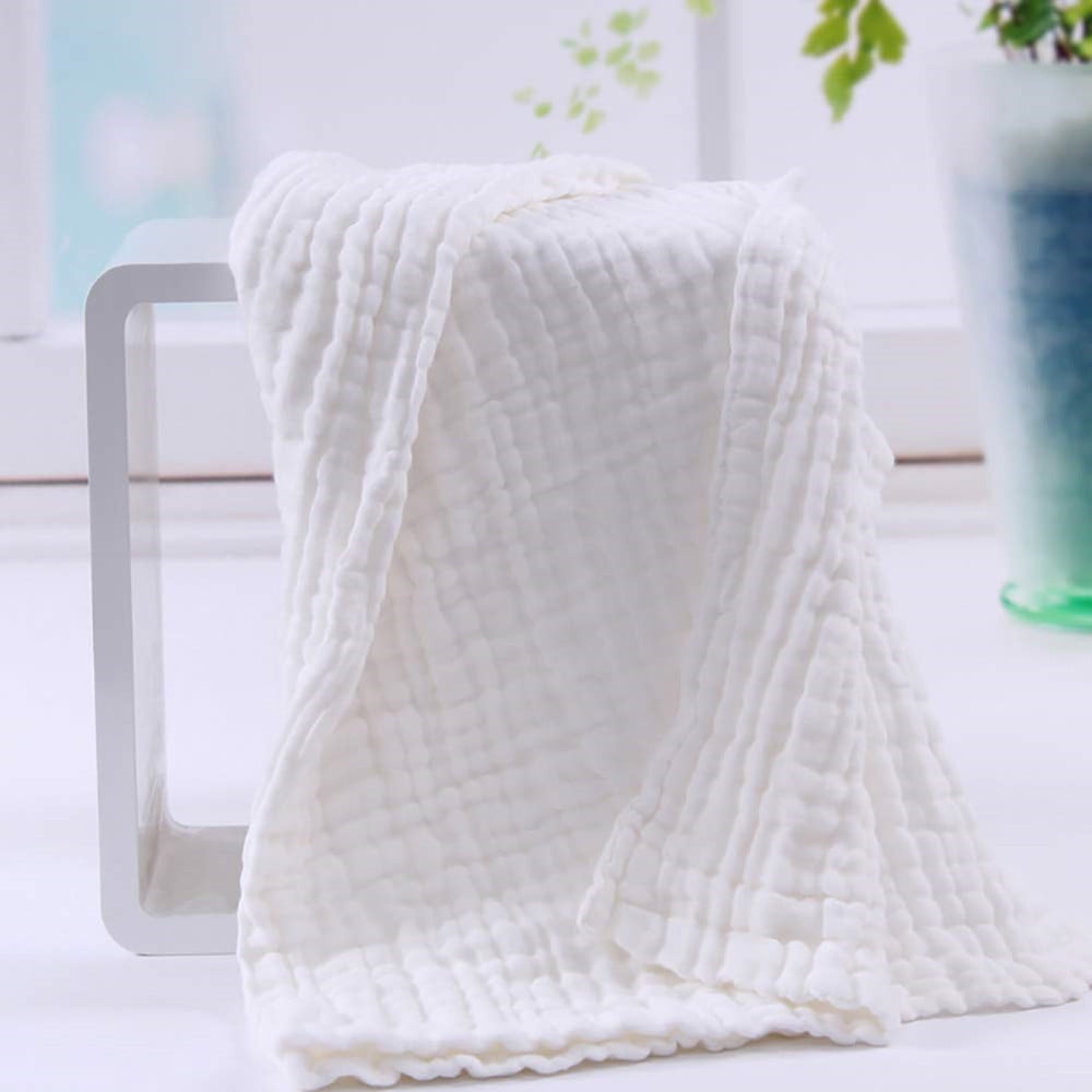 Baby Bath Towel Cotton Double Layer Gauze Newborn Soft Washcloth Towel Blanket