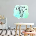 thumbnail image 2 of Animal Wall Decals for Children Playroom - Black and White Elephant Sillhouette Elephant DIY & Creativity Boy Girl Bedroom Wall Sticker - Size: 20 In x 18 In, 2 of 5