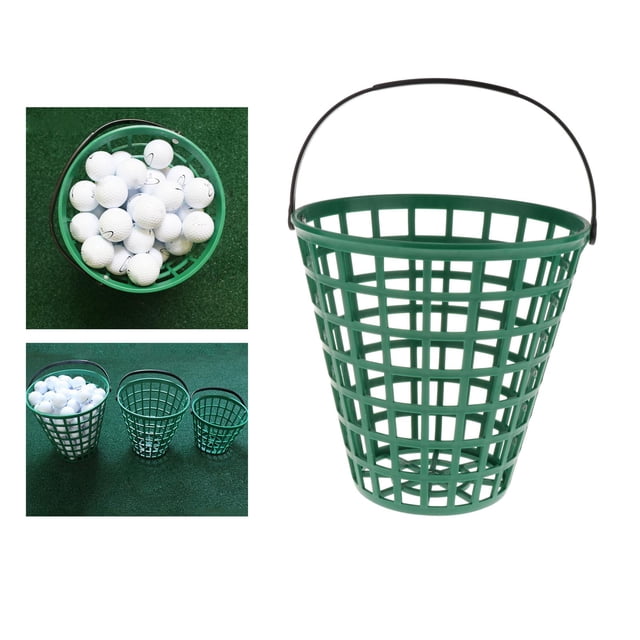 Canasta de pelotas de golf Pelotas ligeras Cubo de transporte Soporte para Capacidad para 100 bolas. Sharpla Cesta de transporte de pelota de golf
