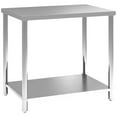 thumbnail image 1 of HOMCOM Stainless Steel Prep Table, Heavy Duty Workbench Table, 1 of 10