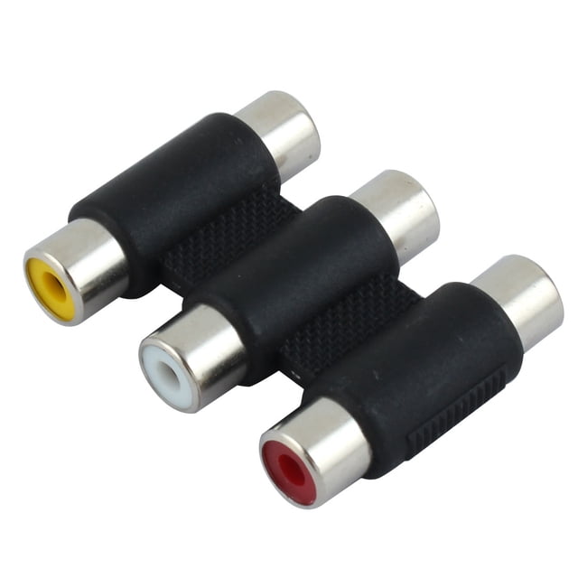 Acoplador de cable RCA hembra a hembra de Unique Bargains 3