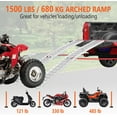 thumbnail image 5 of Yesurprise 2Pcs Aluminum Ramps, 1500 Lbs Folding Loading Ramps for Pickup Trucks Bed, Trailers Ramp with Load Straps for UTV, Dirt Bike,ATV, Lawn Mowers, Trucks, 5 of 7