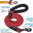thumbnail image 4 of Conjunto de collar reflectante para perro (rojo, 28*38 cm), relleno de goma suave, transpirable y ajustable, de nailon, adecuado para perros pequeños y medianos, conjunto de collar reflectante ajustab, 4 of 5